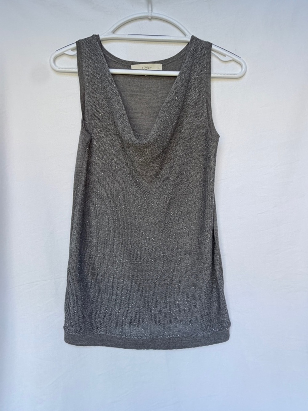 LOFT Gray Knit Top